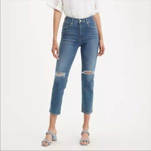 Levi’s 724 high rise straight crop
